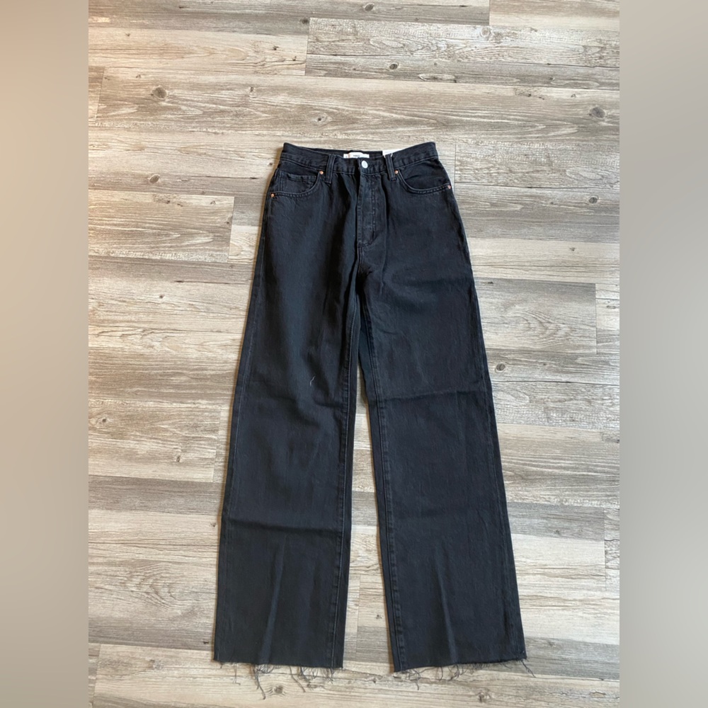 Mango Nora High rise wide leg jeans